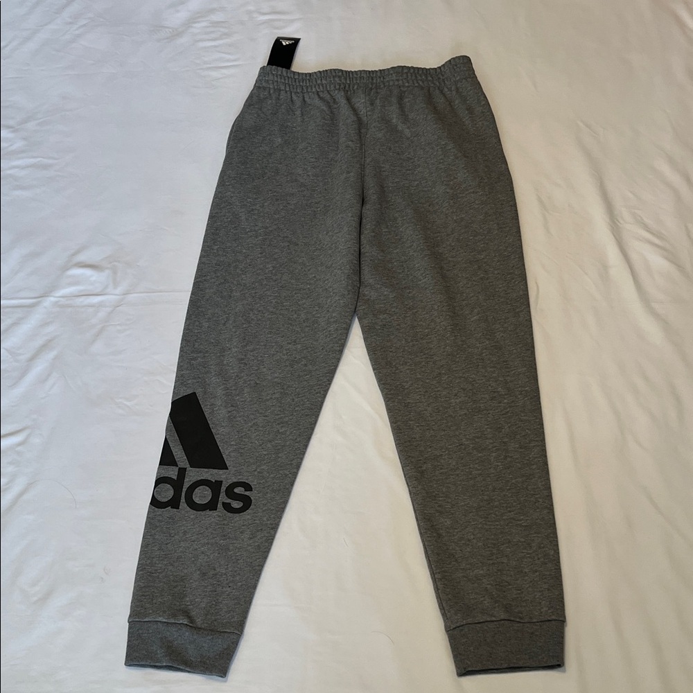 Adidas Kids Charcoal Joggers - Picture 5 of 10